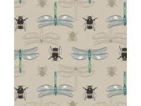 The Botanist Bees and Dragonfly on natural background
